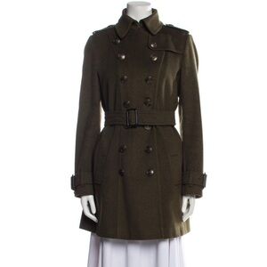 Burberry wool cashmere Kensington trench coat